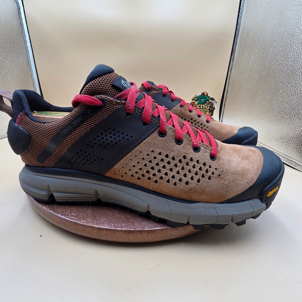 Danner Trail 2650 Mens Hiking Shoes Brown Red Suede Vibram 61272 Size 9